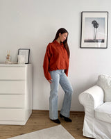 Kunstwildlederjacke Rost