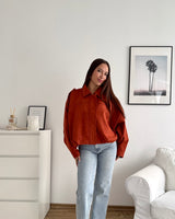 Kunstwildlederjacke Rost