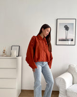 Kunstwildlederjacke Rost