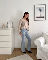 Strickjacke Beige