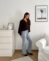 Strickjacke Braun