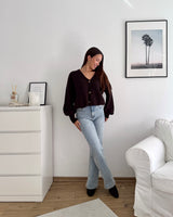 Strickjacke Braun