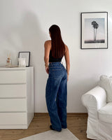 Balloon Extra Long Jeans Mittelblau
