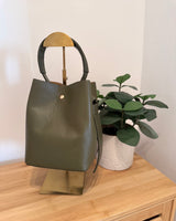 Beuteltasche Olive