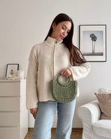 Ibiza Bag aus Bast Olive
