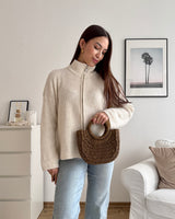 Ibiza Bag aus Bast Braun