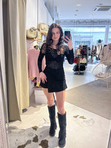 Wildleder Hosenrock Schwarz