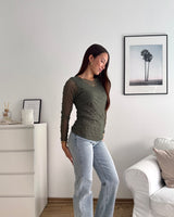 Longsleeve Mesh Zweilagig Olive