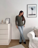 Longsleeve Mesh Zweilagig Olive