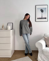 Longsleeve Always Late Grau