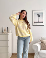Strickpullover gestreift Gelb