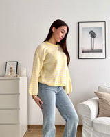 Strickpullover gestreift Gelb