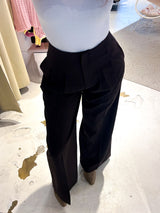 Weite Anzugshose Braun