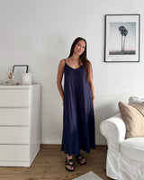 Viskosekleid Navy