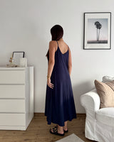 Viskosekleid Navy