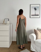 Viskosekleid Olive