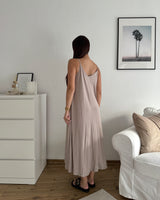 Viskosekleid Taupe