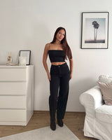 Ballon Barrel Jeans Schwarz