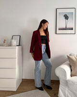 Blazer Basic Weinrot