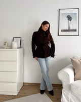 Strick Trenchcoat Braun