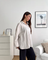 Leinenhemd Beige