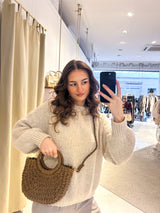 Ibiza Bag aus Bast Taupe