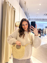 Ibiza Bag aus Bast Beige