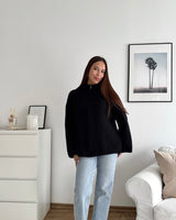 Oversized Zipper Schwarz
