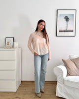Longsleeve Mesh Dots Rosa/Gelb