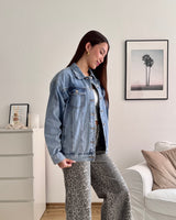 Jeansjacke Mittelblau