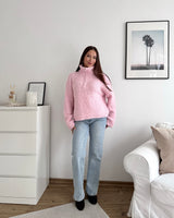 Teddy Halfzip Rosa