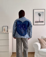 Jeansjacke Mittelblau