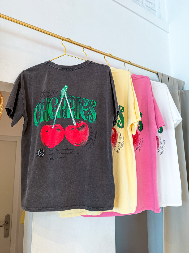 Cherry Tee Dunkelgrau