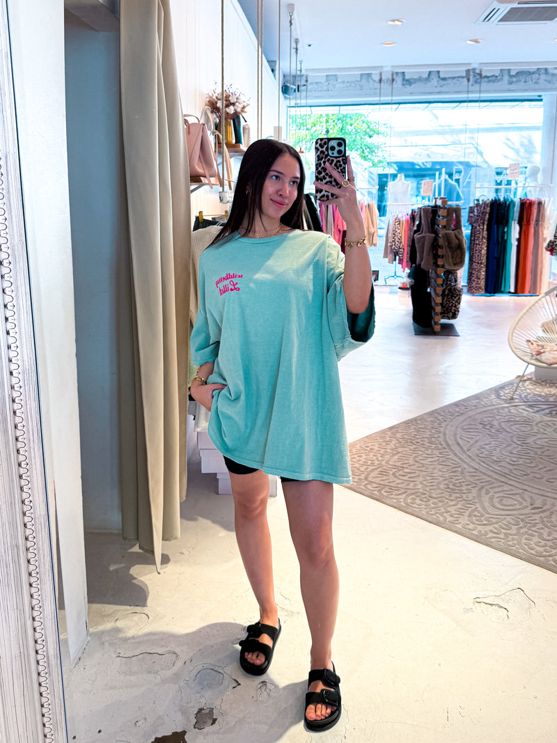 Lillet Wildberry Oversized Tee Mint
