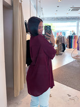 Long Bluse Weinrot