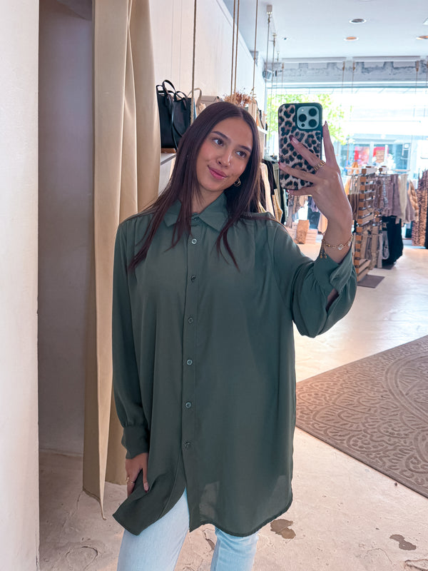 Long Bluse Olive
