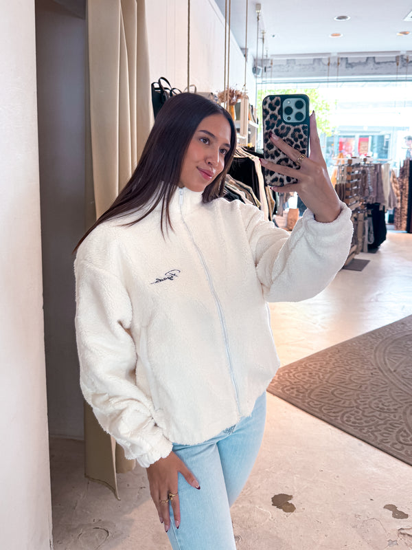 Tamsin Teddy Jacket Warm White