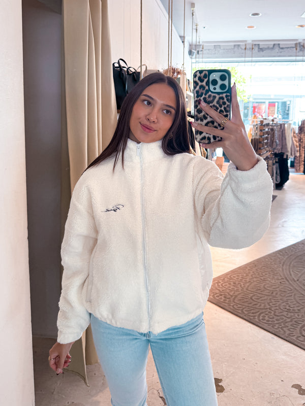 Tamsin Teddy Jacket Warm White