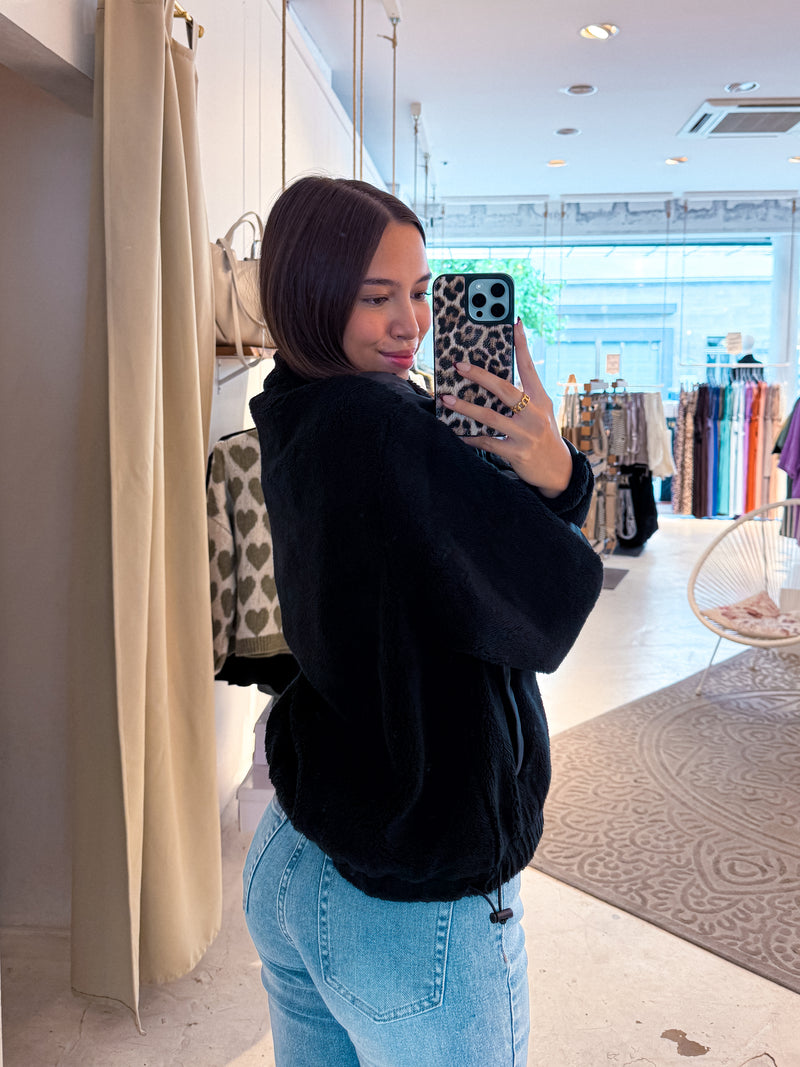 Tamsin Teddy Jacket Black