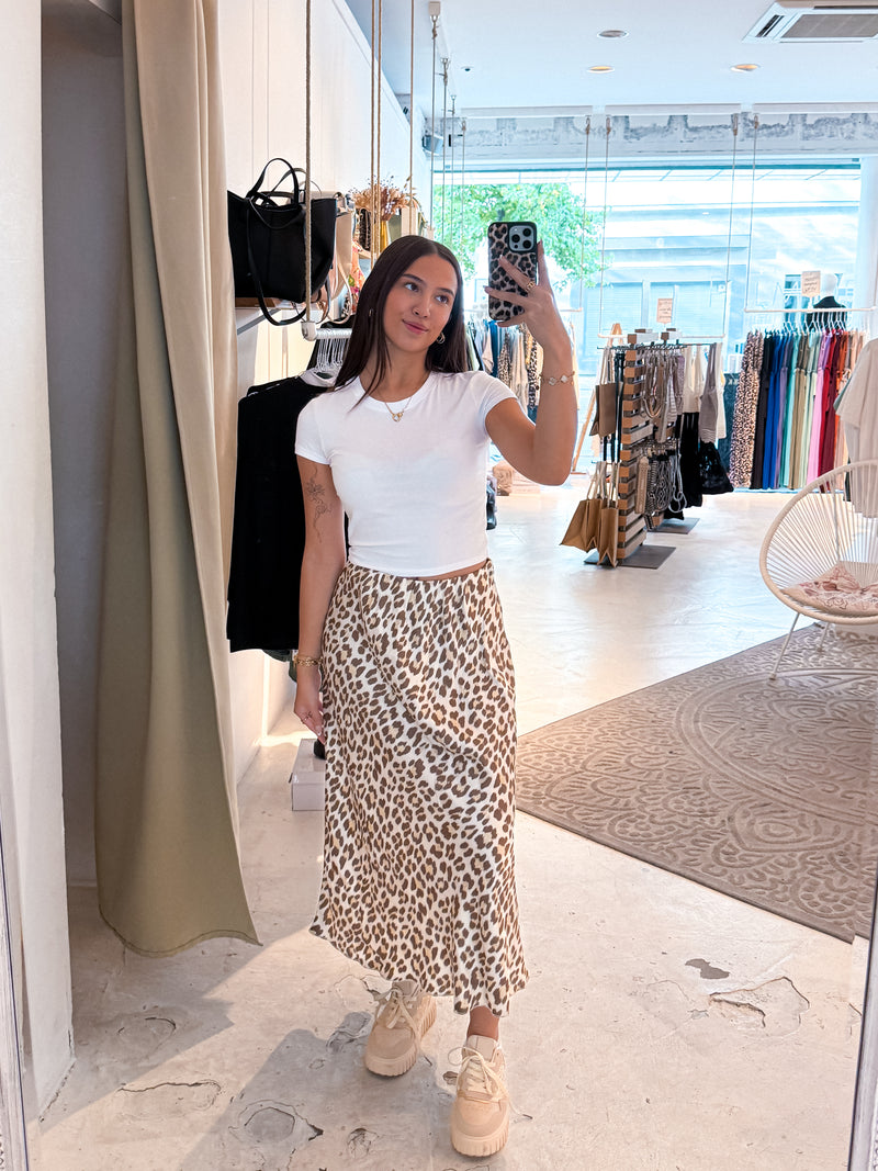 Silky Rock mit Leomuster Taupe