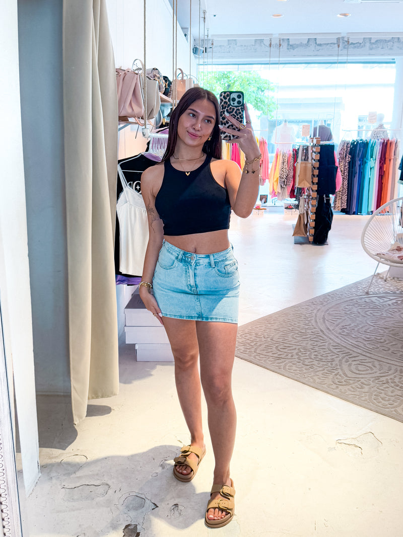 Jeansrock Hellblau