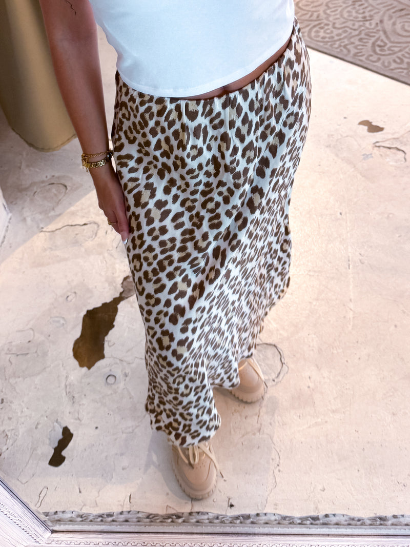 Silky Rock mit Leomuster Taupe