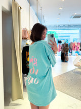 Good Vibes Only Oversized Tee Mint