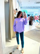Sun and Moon Crew Neck Flieder