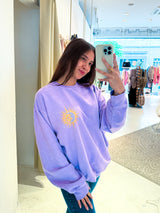 Sun and Moon Crew Neck Flieder