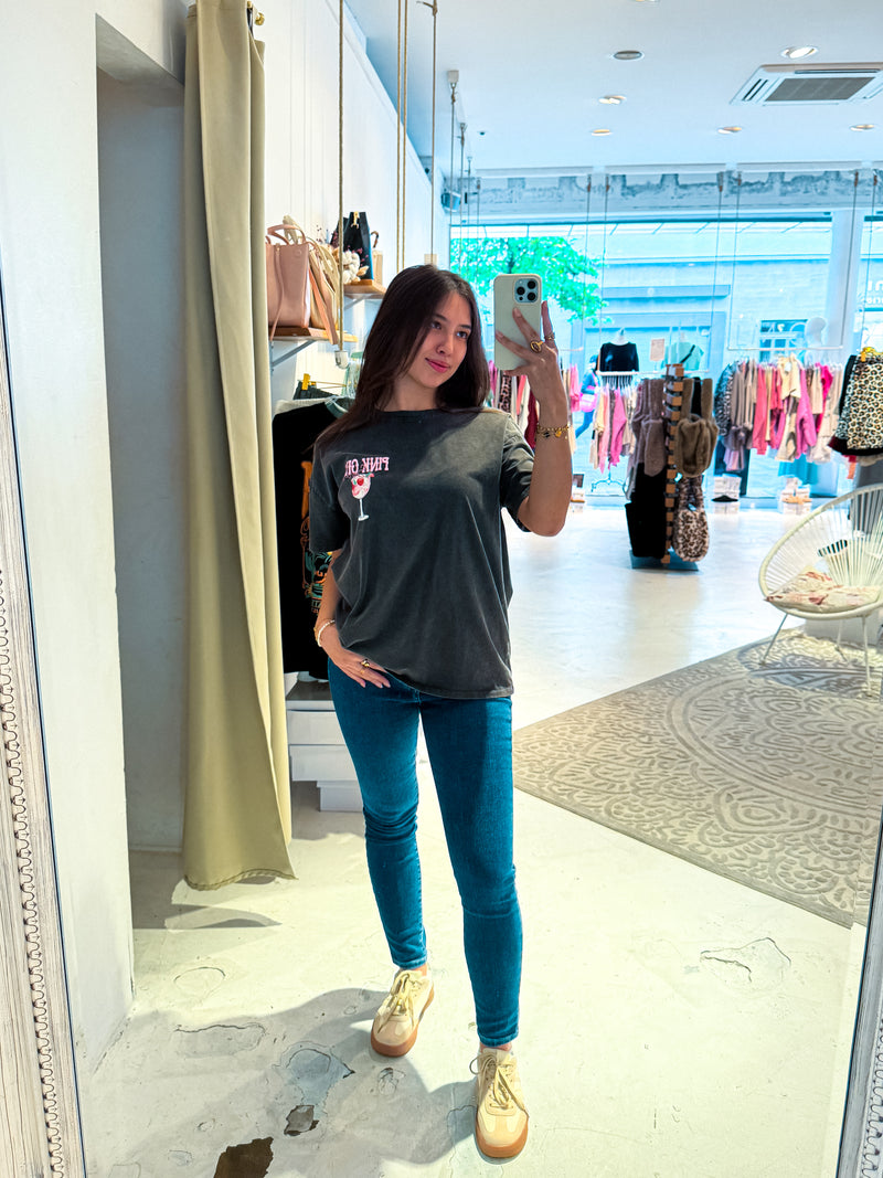 Gin Tee Dunkelgrau