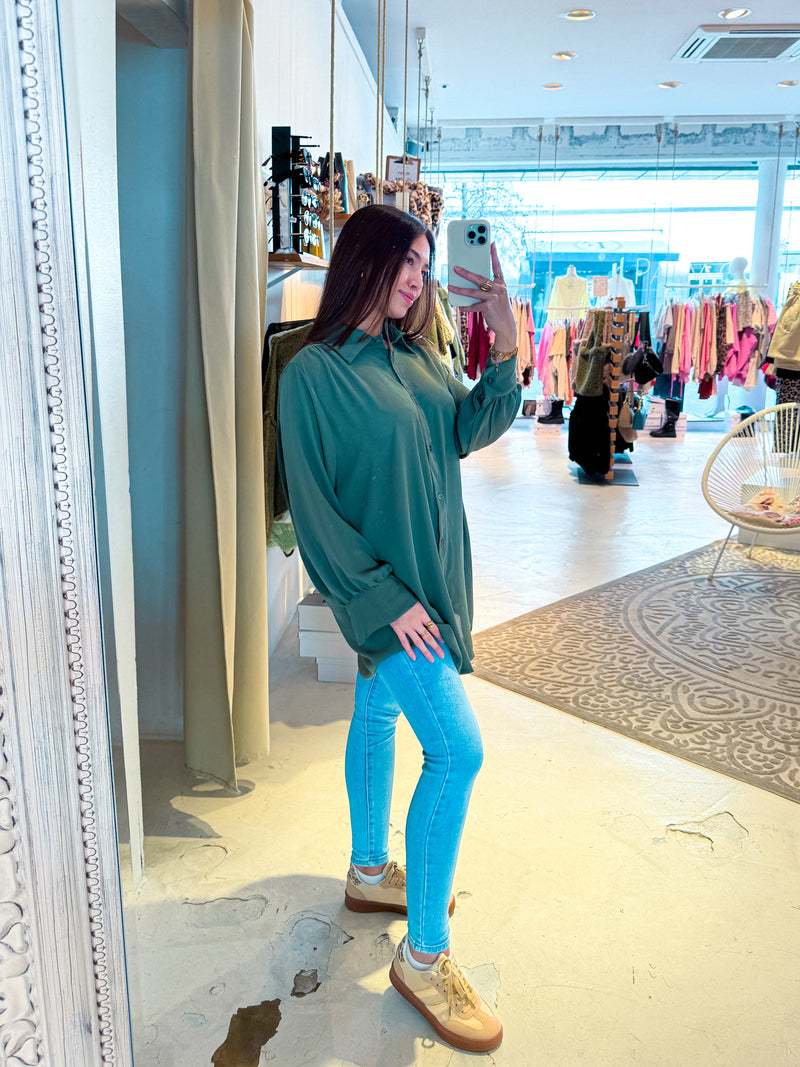 Long Bluse Olive