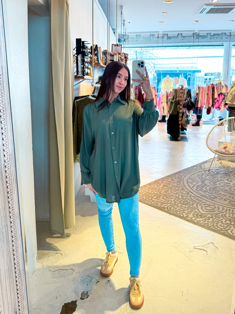Long Bluse Olive