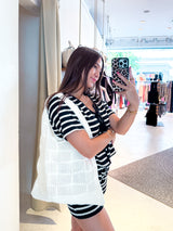 Häkelshopper mit Muster Creme