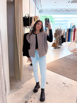 Steppweste Taupe